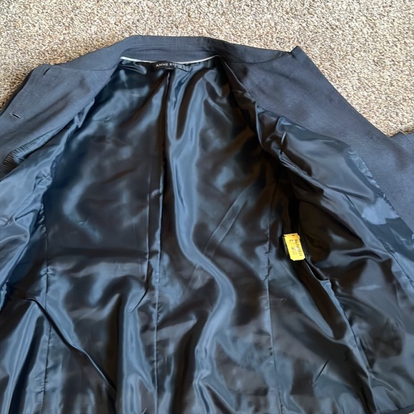 Anne Klein suit blazer dark gray sz 14 - Picture 8 of 10